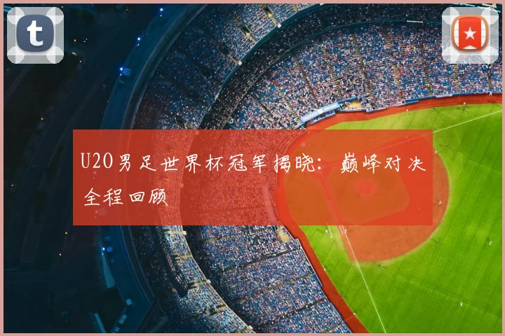 U2O男足世界杯冠军揭晓:巅峰对决全程回顾