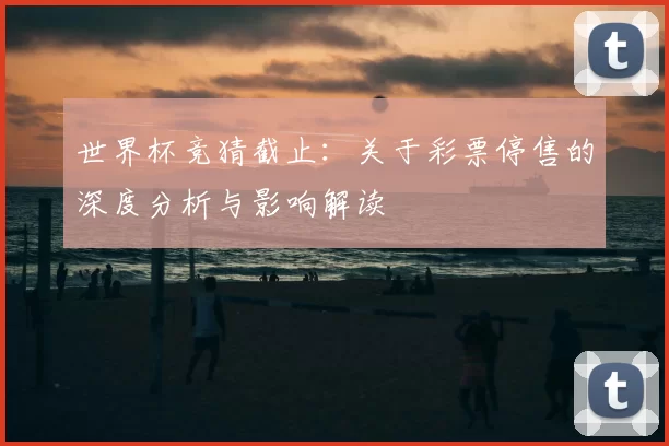 世界杯竞猜截止:关于彩票停售的深度分析与影响解读